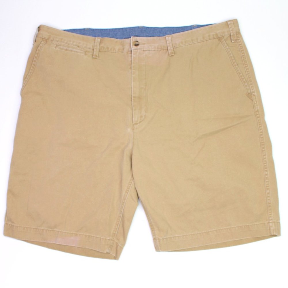 Polo by Ralph Lauren Classic Fit Flat Front Khaki Shorts Mens 44B